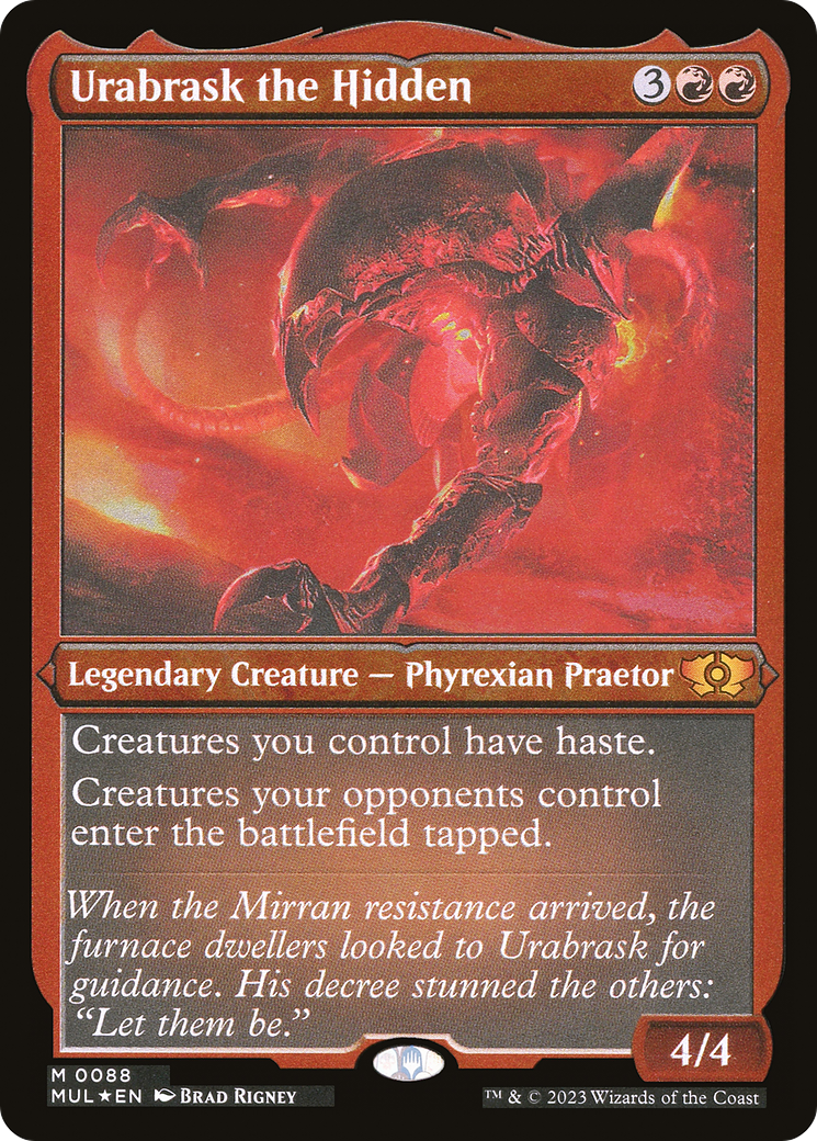 Urabrask the Hidden (Foil Etched) [Multiverse Legends] | Magic Magpie