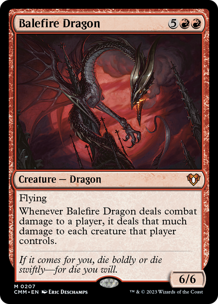 Balefire Dragon [Commander Masters] | Magic Magpie