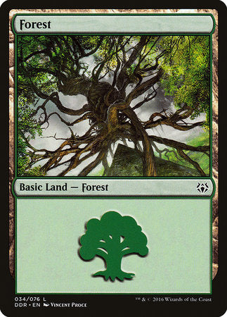 Forest (34) [Duel Decks: Nissa vs. Ob Nixilis] | Magic Magpie