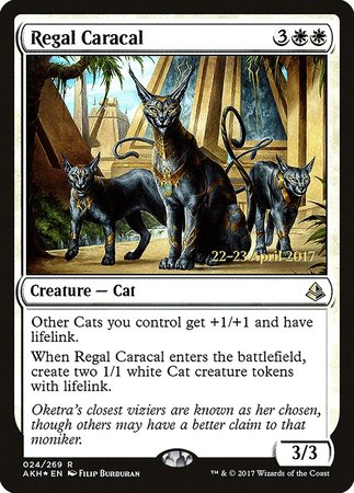 Regal Caracal [Amonkhet Promos] | Magic Magpie