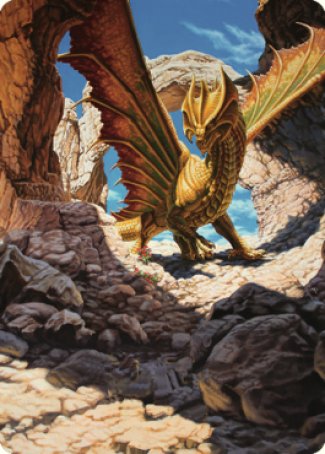 Ancient Brass Dragon Art Card (02) [Commander Legends: Battle for Baldur's Gate Art Series] | Magic Magpie