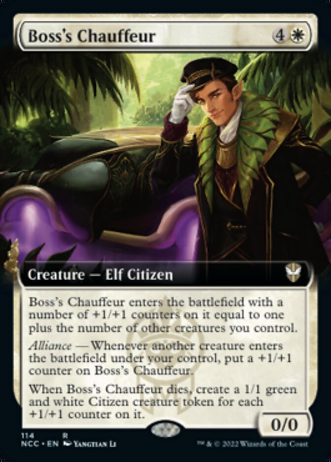 Boss's Chauffeur (Extended Art) [Streets of New Capenna Commander] | Magic Magpie