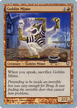 Goblin Mime (Alternate Foil) [Unhinged] | Magic Magpie