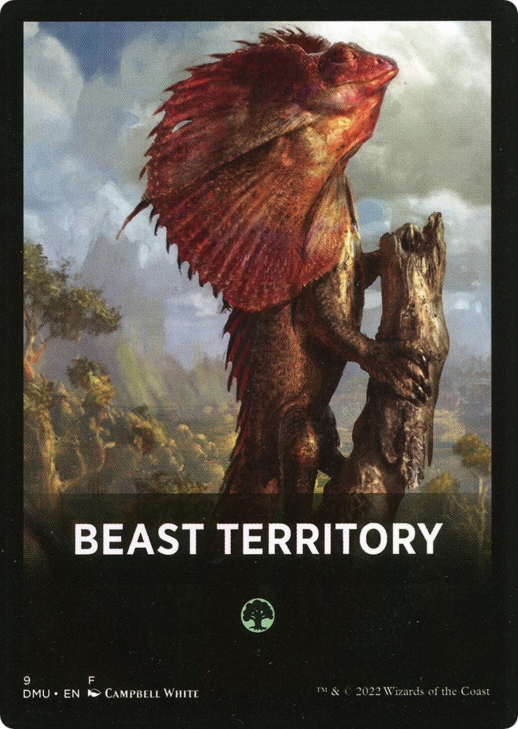 Beast Territory Theme Card [Dominaria United Tokens] | Magic Magpie