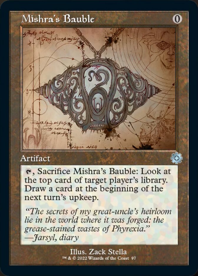 Mishra's Bauble (Retro Schematic) [The Brothers' War Retro Artifacts] | Magic Magpie