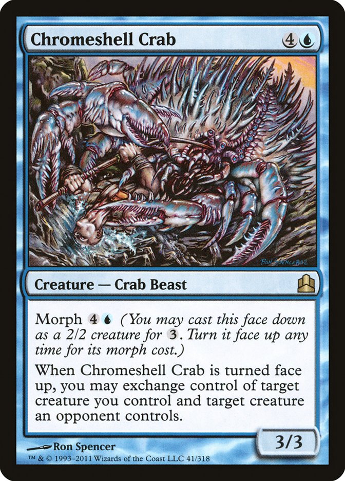 Chromeshell Crab [Commander 2011] | Magic Magpie