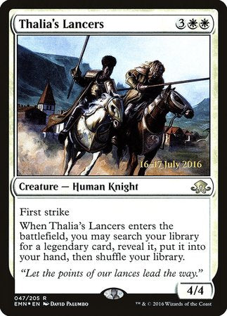 Thalia's Lancers [Eldritch Moon Promos] | Magic Magpie