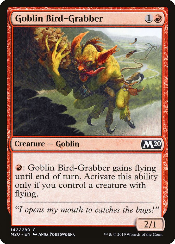 Goblin Bird-Grabber [Core Set 2020] | Magic Magpie