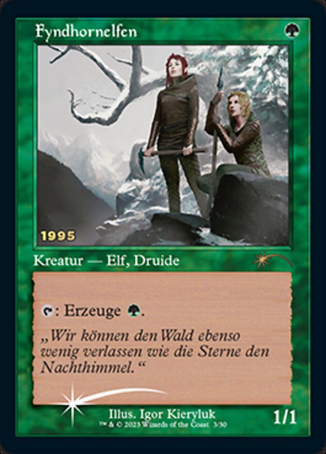 Fyndhornelfen (Fyndhorn Elves) [30th Anniversary Promos] | Magic Magpie