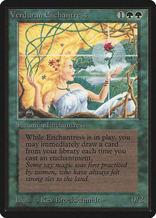 Verduran Enchantress [Limited Edition Beta] | Magic Magpie