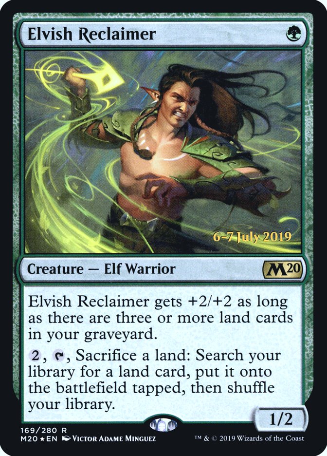 Elvish Reclaimer  [Core Set 2020 Prerelease Promos] | Magic Magpie