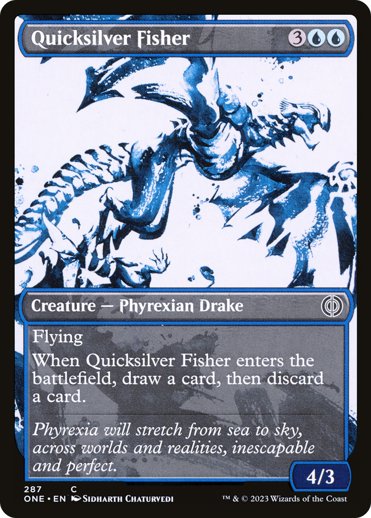 Quicksilver Fisher (Showcase Ichor) [Phyrexia: All Will Be One] | Magic Magpie