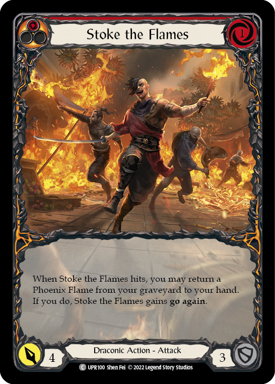 Stoke the Flames (Extended Art) [UPR100] (Uprising)  Rainbow Foil | Magic Magpie