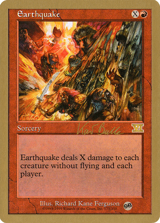 Earthquake (Kai Budde) (SB) [World Championship Decks 1999] | Magic Magpie