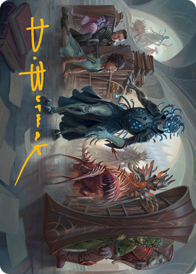 Invasion of Arcavios Art Card (Gold-Stamped Signature) [March of the Machine Art Series] | Magic Magpie