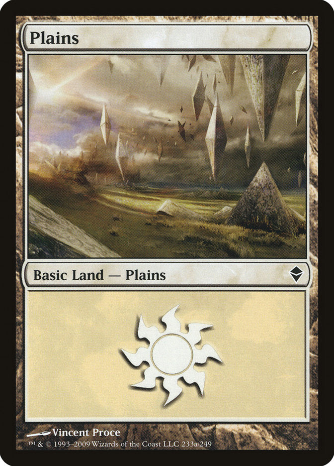 Plains (233a) [Zendikar] | Magic Magpie