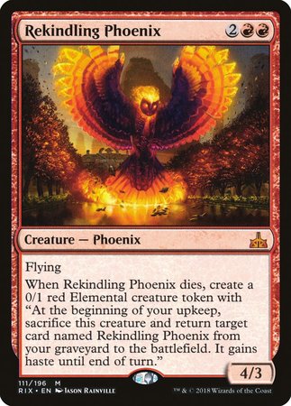 Rekindling Phoenix [Rivals of Ixalan] | Magic Magpie