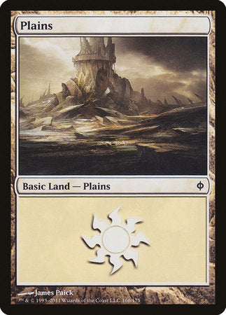 Plains (166) [New Phyrexia] | Magic Magpie