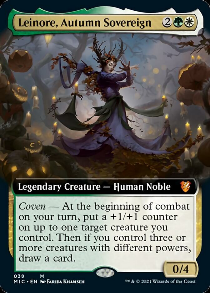 Leinore, Autumn Sovereign (Extended) [Innistrad: Midnight Hunt Commander] | Magic Magpie