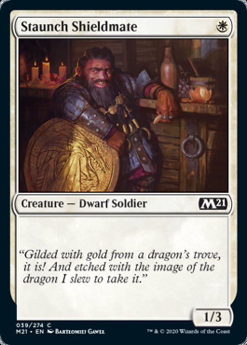 Staunch Shieldmate [Core Set 2021] | Magic Magpie