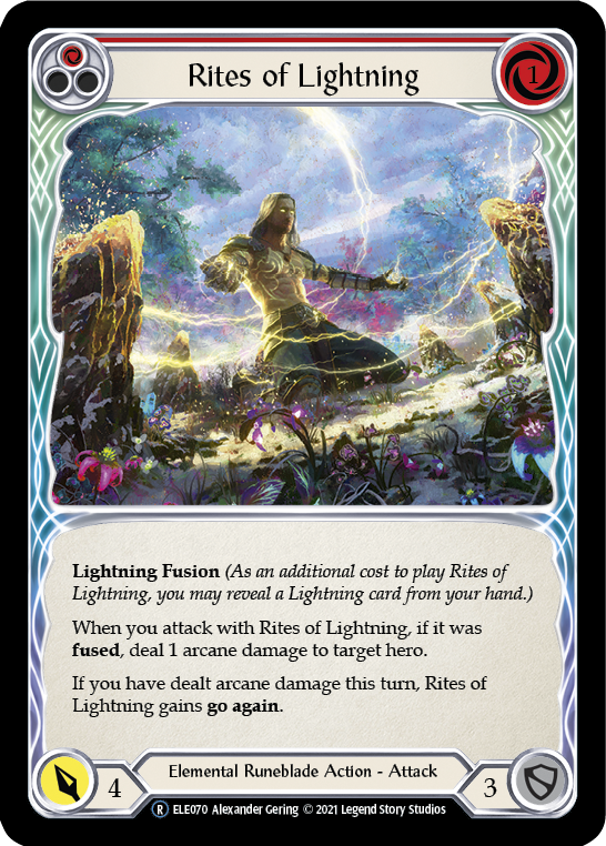 Rites of Lightning (Red) [U-ELE070] Unlimited Normal | Magic Magpie