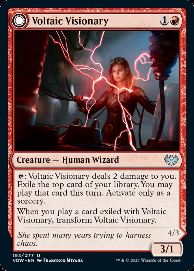Voltaic Visionary // Volt-Charged Berserker [Innistrad: Crimson Vow] | Magic Magpie