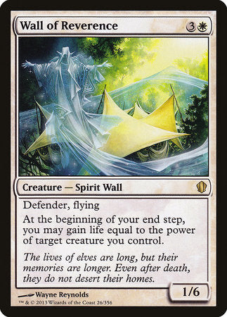 Wall of Reverence [Commander 2013] | Magic Magpie