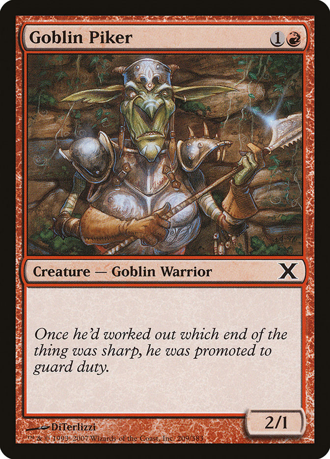 Goblin Piker [Tenth Edition] | Magic Magpie