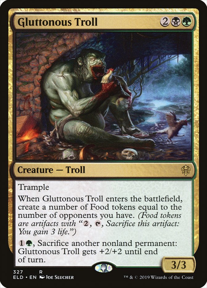 Gluttonous Troll [Throne of Eldraine] | Magic Magpie