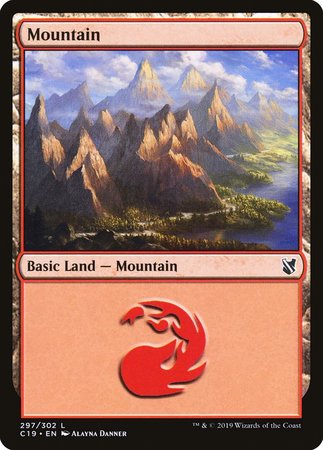 Mountain (297) [Commander 2019] | Magic Magpie