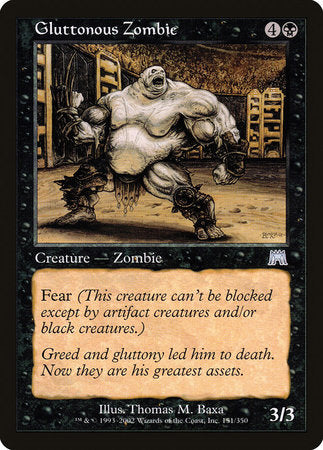 Gluttonous Zombie [Onslaught] | Magic Magpie