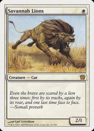 Savannah Lions [Ninth Edition] | Magic Magpie
