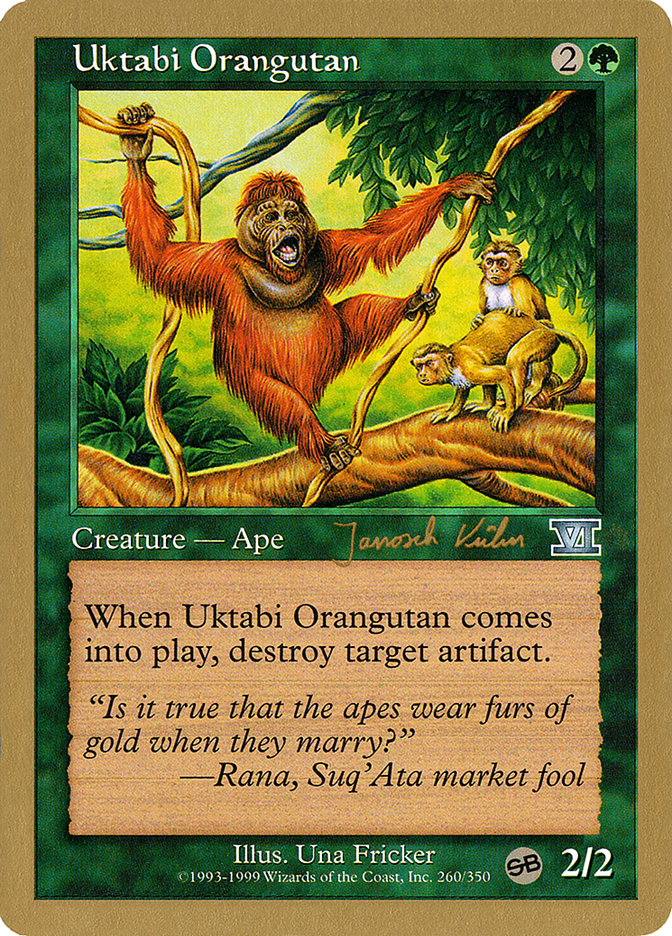 Uktabi Orangutan (Janosch Kuhn) (SB) [World Championship Decks 2000] | Magic Magpie