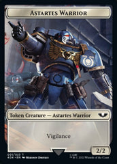 Astartes Warrior (001) // Clue Double-sided Token [Universes Beyond: Warhammer 40,000 Tokens] | Magic Magpie