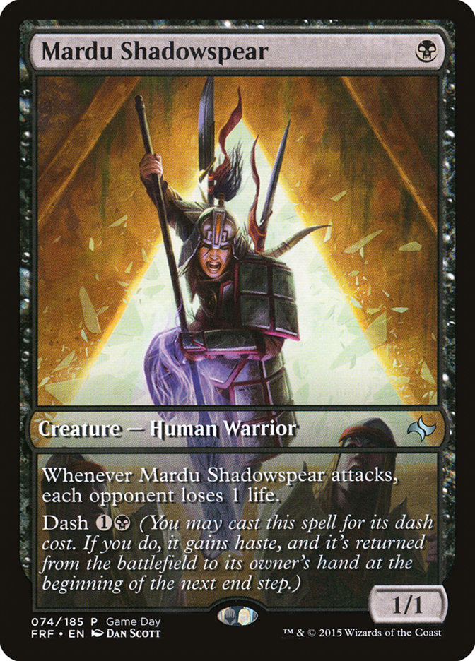 Mardu Shadowspear (Game Day) [Fate Reforged Promos] | Magic Magpie