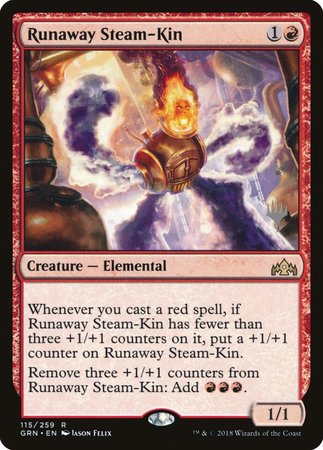 Runaway Steam-Kin [Guilds of Ravnica Promos] | Magic Magpie