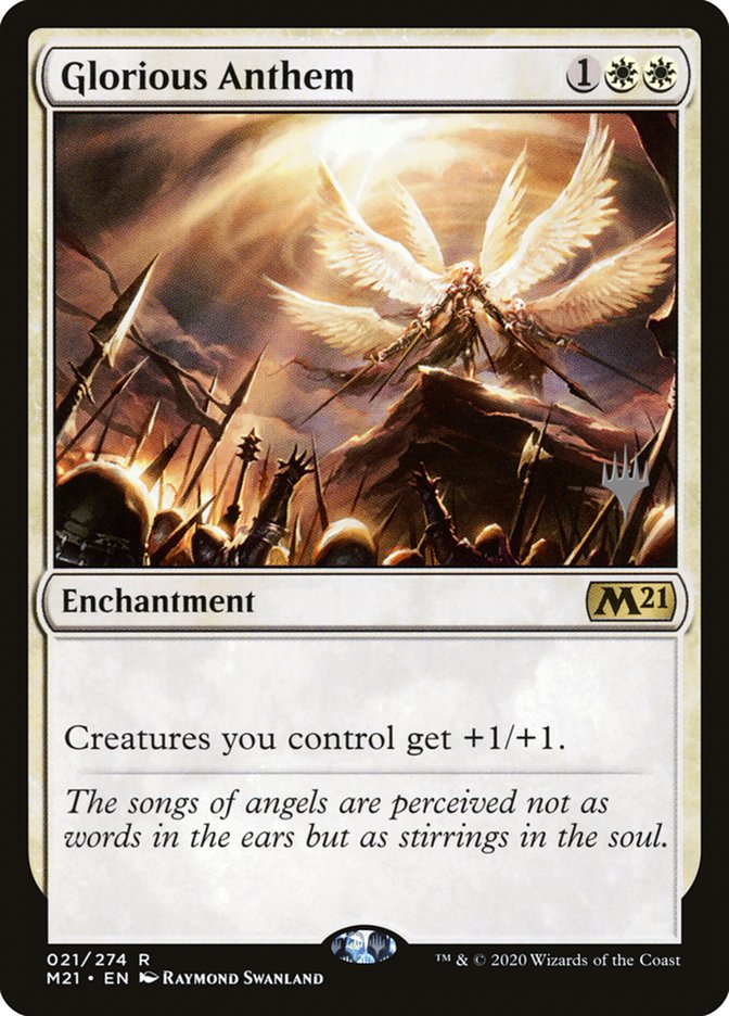 Glorious Anthem (Promo Pack) [Core Set 2021 Promos] | Magic Magpie