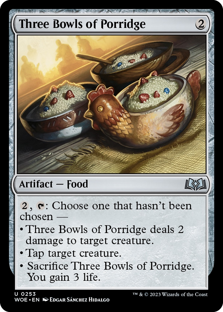 Three Bowls of Porridge [Wilds of Eldraine] | Magic Magpie