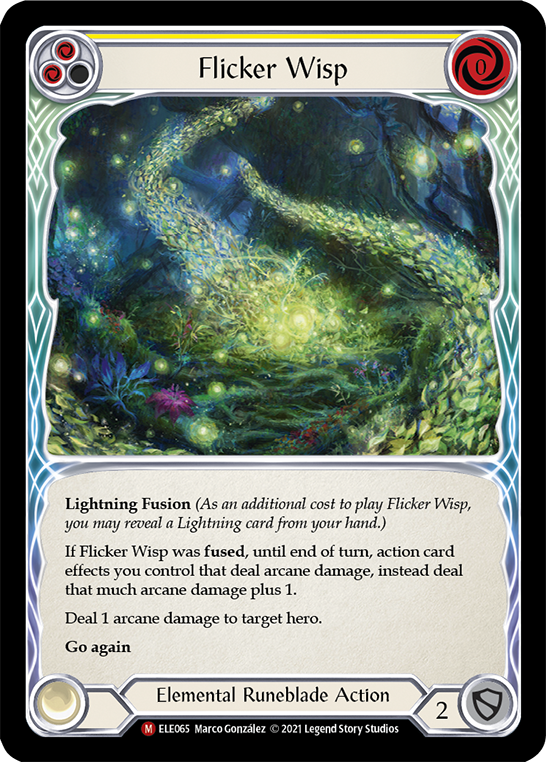 Flicker Wisp [ELE065] (Tales of Aria)  1st Edition Normal | Magic Magpie