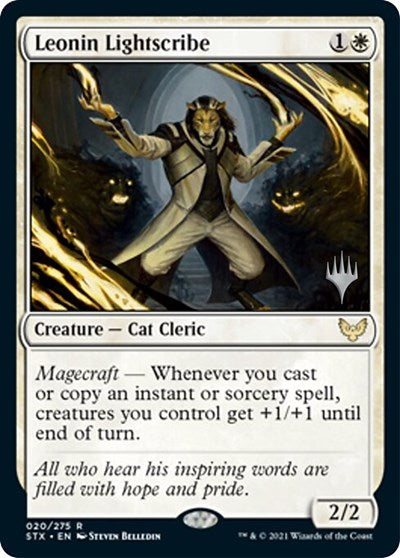 Leonin Lightscribe (Promo Pack) [Strixhaven: School of Mages Promos] | Magic Magpie