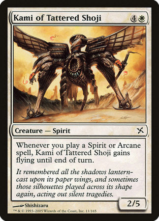 Kami of Tattered Shoji [Betrayers of Kamigawa] | Magic Magpie