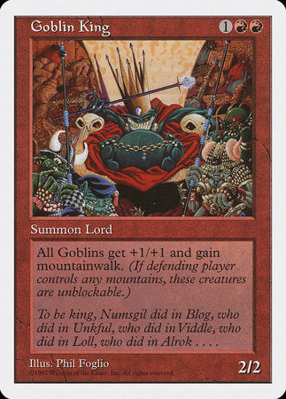 Goblin King [Fifth Edition] | Magic Magpie