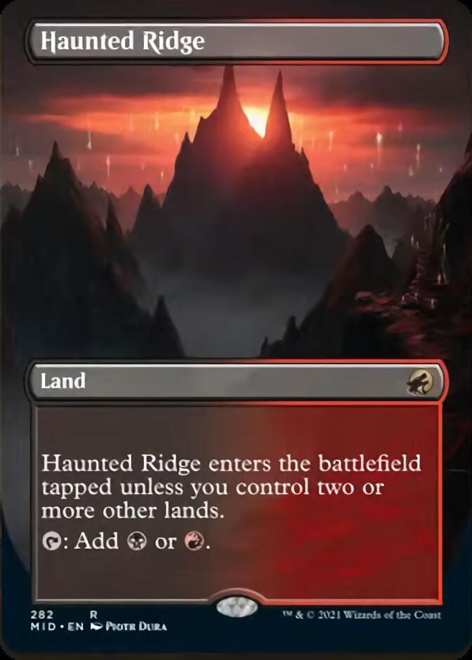 Haunted Ridge (Borderless) [Innistrad: Midnight Hunt] | Magic Magpie