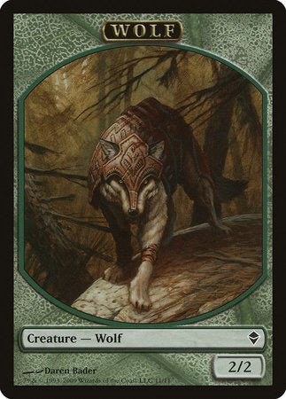 Wolf Token [Zendikar Tokens] | Magic Magpie