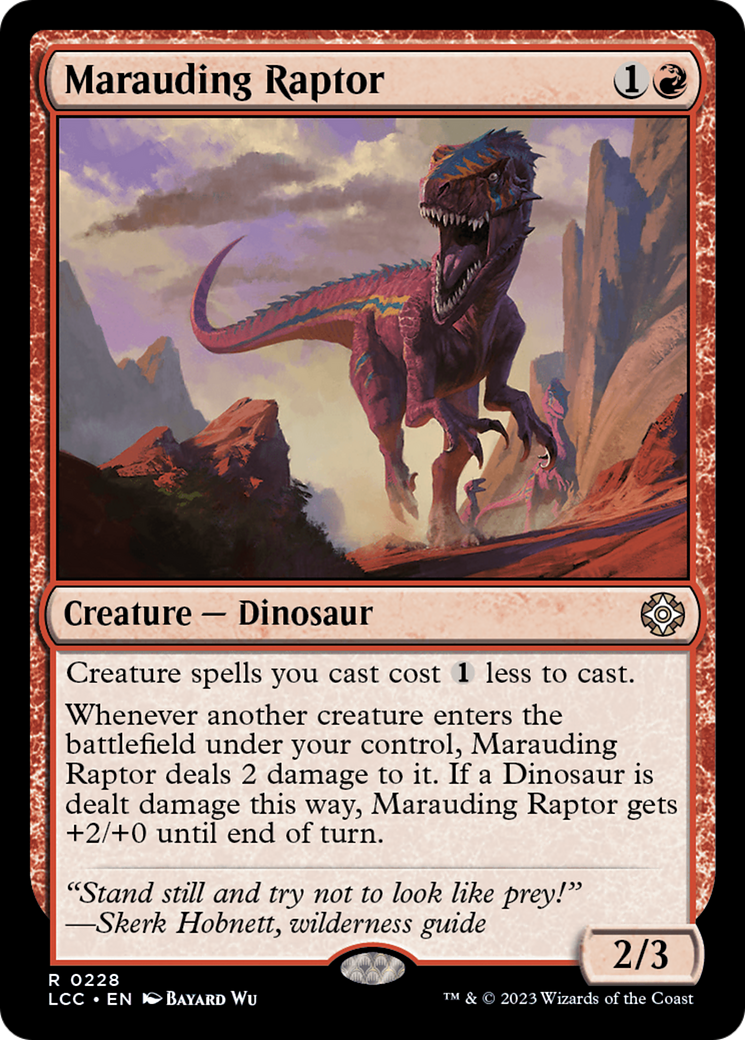 Marauding Raptor [The Lost Caverns of Ixalan Commander] | Magic Magpie