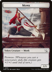 Monk // Spirit (14) Double-Sided Token [March of the Machine Tokens] | Magic Magpie