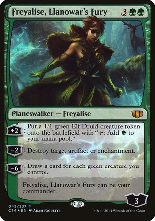 Freyalise, Llanowar's Fury (Commander 2014) [Commander 2014 Oversized] | Magic Magpie