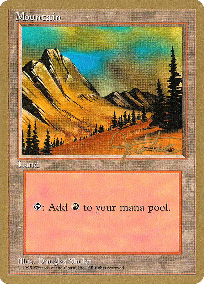 Mountain (mj375) (Mark Justice) [Pro Tour Collector Set] | Magic Magpie