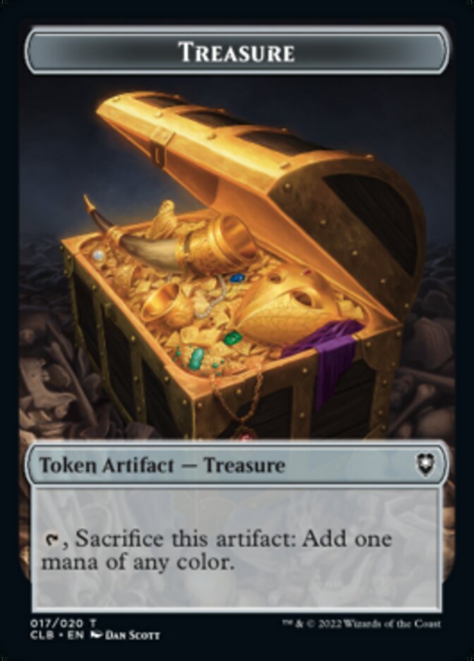 Treasure // Volo's Journal Double-sided Token [Commander Legends: Battle for Baldur's Gate Tokens] | Magic Magpie