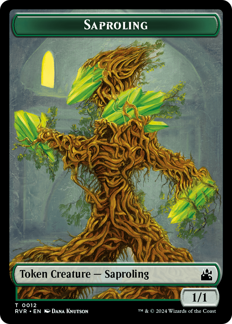 Saproling // Sphinx Double-Sided Token [Ravnica Remastered Tokens] | Magic Magpie
